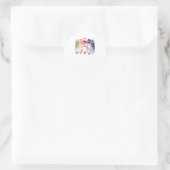 Suche nach Waves Runder Aufkleber (Tasche)