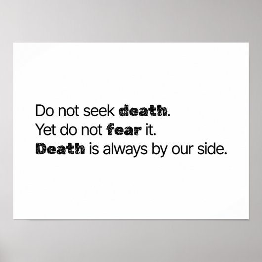 Suche nicht den Tod Poster (Vorne)