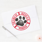 SUCHE & RESCUE CLASSIC ROUND STICKER (Umschlag)