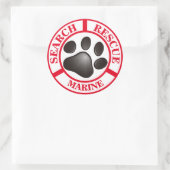 SUCHE & RESCUE CLASSIC ROUND STICKER (Tasche)