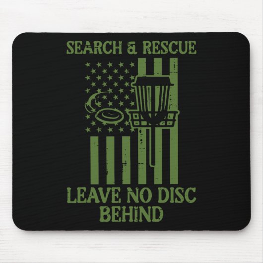Suche Rescue keine Festplatte hinter Flag Frisbee Mousepad (Vorne)