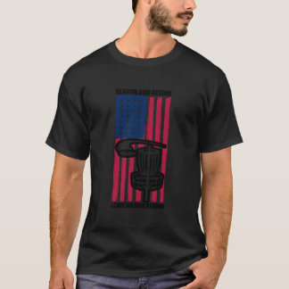 Suche Rettung Hinterlasse Keine Scheibe Usa-Flagge T-Shirt