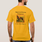 Suche u. Rettungs-Dobermann T-Shirt (Rückseite)
