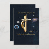 Suche und du wirst mich finden dankeskarte (Vorne/Hinten)