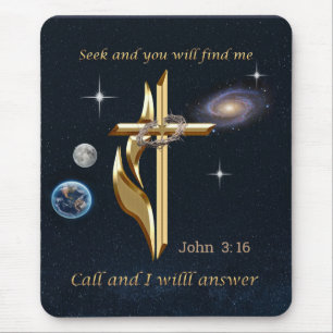 Suche und du wirst mich finden mousepad