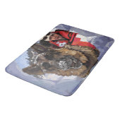 Suche und Rettung deutscher Schafe im Schnee Badematte (Schrägansicht)