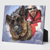 Suche und Rettung deutscher Schafe im Schnee Fotoplatte (Seite)