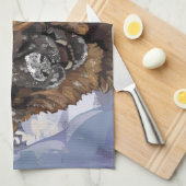 Suche und Rettung deutscher Schafe im Schnee Geschirrtuch (Viertel Falte)