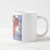 Suche und Rettung deutscher Schafe im Schnee Jumbo-Tasse (Rechts)