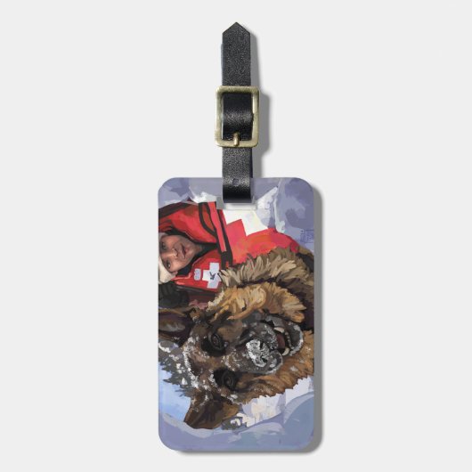 Suche und Rettung Gepäckanhänger (Vorderseite vertikal)