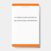 Suche und Rettung Hund-ID SAR K9 Logo-Foto Ausweis (Back)