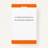 Suche und Rettung Hund-ID SAR K9 Logo-Foto Ausweis (Rückseite)