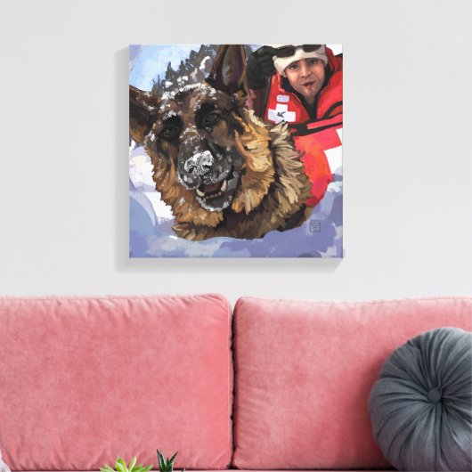 Suche und Rettung Leinwanddruck (Insitu (Wohnzimmer))