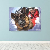 Suche und Rettung Leinwanddruck (Insitu (Holzboden))