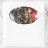 Suche und Rettung Ovaler Aufkleber (Tasche)