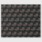 Suche und Rettung Papier dünne Orange Linie Geschenkpapier (Flach)