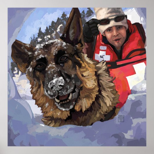 Suche und Rettung Poster (Vorne)