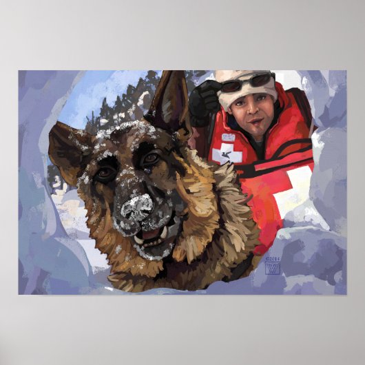 Suche und Rettung Poster (Vorne)