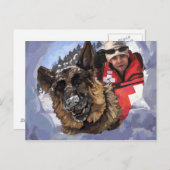 Suche und Rettung Postkarte (Vorne/Hinten)