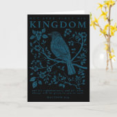 Suche zuerst sein Reich Matthäus 6_33 Christlicher Karte (Gelbe Blume)