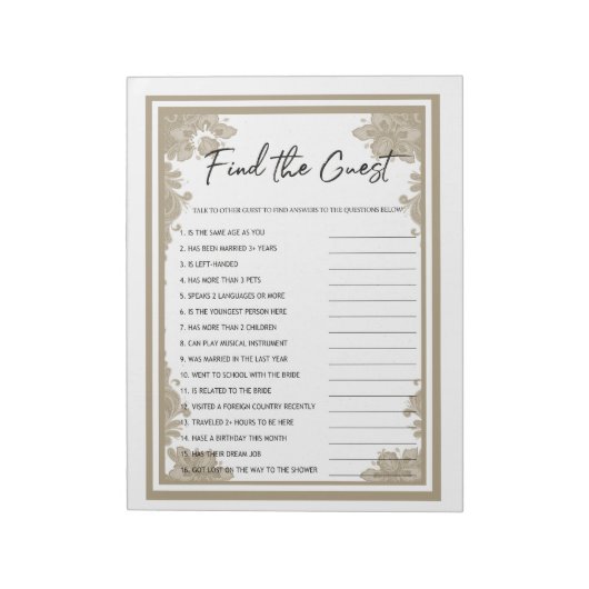 Suchen des Game Notepad Notizblock (Rotiert)