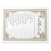 Suchen des Game Notepad Notizblock (Vorderseite)