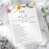 Suchen des Gastes | Boho Brautparty Game Card Einladung