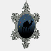 Suchen nach einem Stern Schneeflocken Zinn-Ornament (Links)