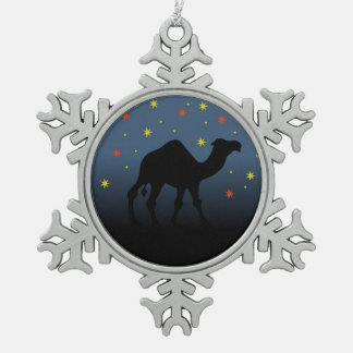 Suchen nach einem Stern Schneeflocken Zinn-Ornament