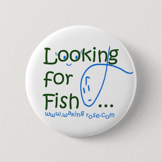 Suchen nach Fisch-Knopf-Button Button (Vorderseite)