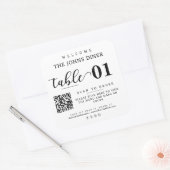 Suchen nach Menü, Liebe, Einlesen, Freigeben des Q Quadratischer Aufkleber (Umschlag)