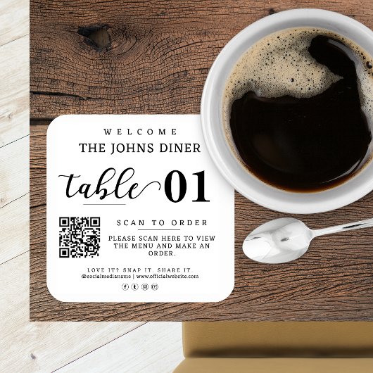 Suchen nach Menü, Liebe, Einlesen, Freigeben des Q Quadratischer Aufkleber