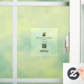 Suchen nach Menü QR Code Business-Logo-Fensterhebe Fensteraufkleber (Zuhause)