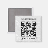 Suchen nach Menu QRcode personalisiert LGrey Hallo Magnet (Vorderseite/Rückseite)