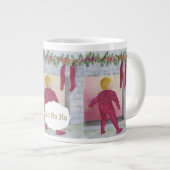 SUCHEN NACH SANTA Jumbo-Tasse (Vorderseite Rechts)