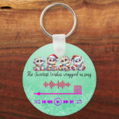 Suchen nach, verpackt in einen Song-Schlüsselanhän Schlüsselanhänger (Vorderseite)