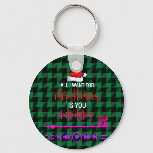 Suchen nach, verpackt in einen Song-Schlüsselanhän Schlüsselanhänger (Rückseite)