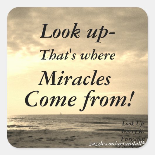 SUCHEN QUADRATISCHER AUFKLEBER (Vorderseite)