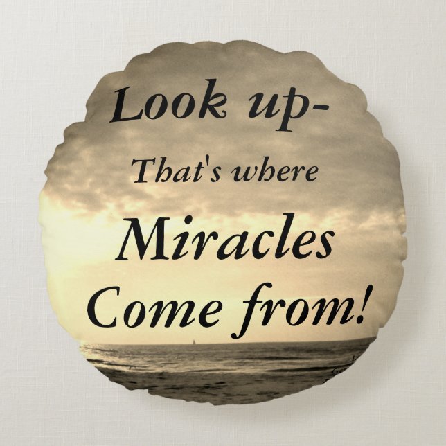 SUCHEN RUNDES KISSEN (Vorderseite)