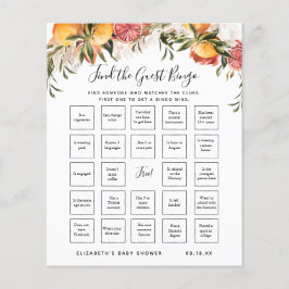 Suchen Sie das Gast-Bingo | Baby Showspiel