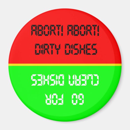 Suchen Sie das Magnet für saubere/rote/grüne Gesch (Vorne)