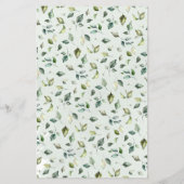 Suchen Sie die Eucalyptus-Brautparty-Game-Karte Flyer (Hinten)