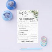 Suchen Sie die Eucalyptus-Brautparty-Game-Karte Flyer (Einzeln)