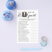 Suchen Sie die Gast-Brautparty-Game-Karte Flyer (Einzeln)