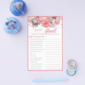 Suchen Sie die Gast Bridal Game Card Flyer (Einzeln)