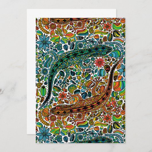 Suchen Sie die Geckos (Vorne/Hinten)