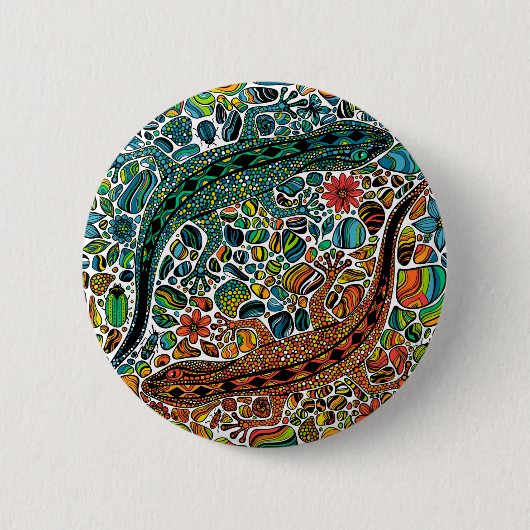 Suchen Sie die Geckos Button (Vorderseite)