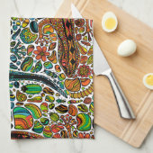 Suchen Sie die Geckos Geschirrtuch (Viertel Falte)