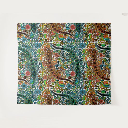 Suchen Sie die Geckos Wandteppich (Vorderseite (Horizontal))