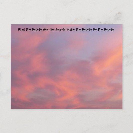 Suchen Sie die Schönheitsrosa-Postkarte Postkarte (Vorderseite)